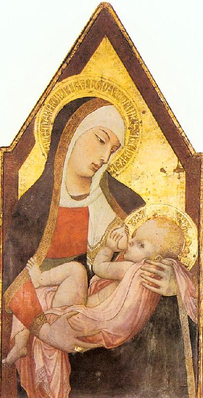 Ambrogio Lorenzetti Nursing Madonna oil painting picture